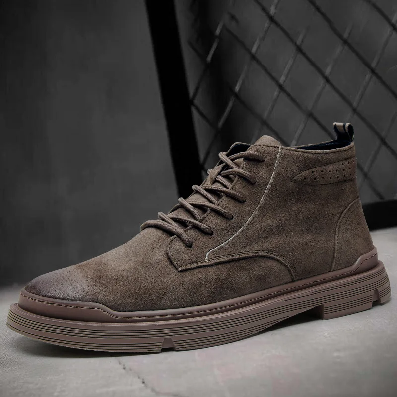 

Autumn And Winter New Style MEN'S SHOES Wolf Warriors Martin Boots Men's Genuine Leather Casual Boots Full-grain Leather Men's B