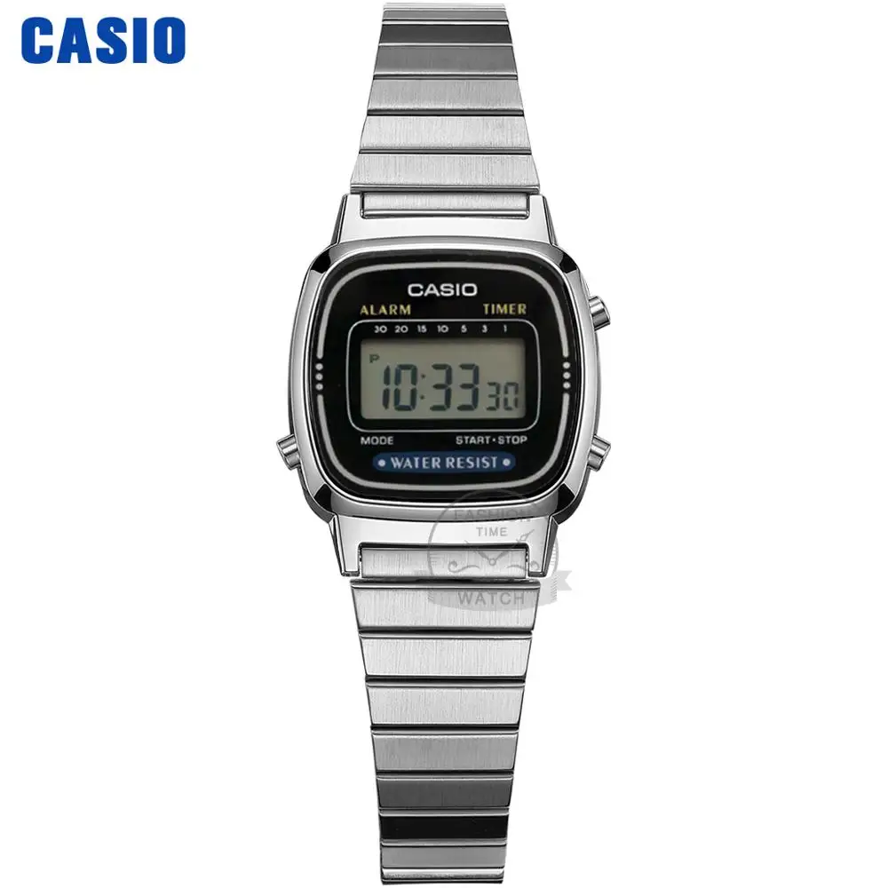 LA670WA1D Casio часы золотые женские часы лучший бренд класса люкс водонепроницаемые кварцевые часы женские светодиодные цифровые спортивные женские часы relogio feminino reloj mujer montre homme bayan kol saati zegarek damski - Цвет: LA670WA1D
