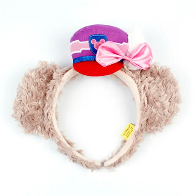 New Disney Star Delo Headband Rabbit Ears Headband Sherry Card-land Duffy Rose Plush Headband For Children