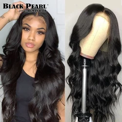 13X5X2 Body Wave Lace Front Wig Transparent Lace Frontal Wigs T Part Brazilian 30 Inch Wavy Body Wave Lace Front Human Hair Wigs