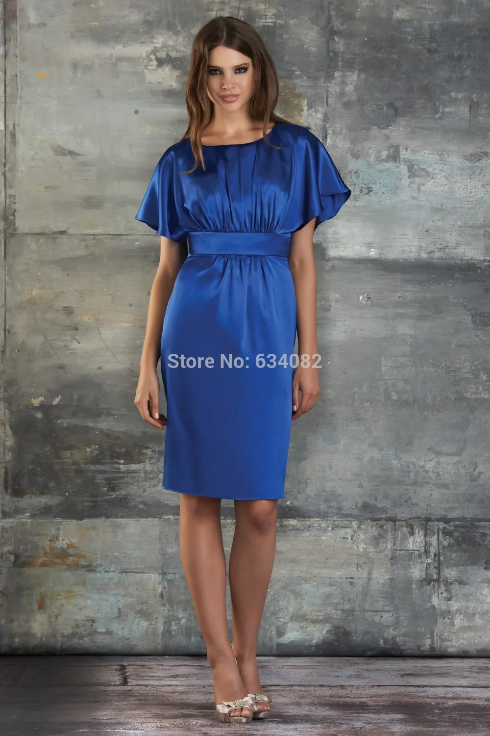 

sexy cap sleeve vestido de festa longo 2018 robe de soiree short royal blue party evening elegant mother of the bride dresses