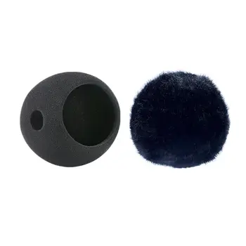 

Foam Mic Cover Artificial Fur Mic Windscreen Muff for Blue Snowball Microphone