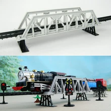 Горячие электрические аксессуары для поезда песок стол сцена модели возвышенный Мост Строительство железнодорожная станция пещера туннель пересечение малыш крутая игрушка