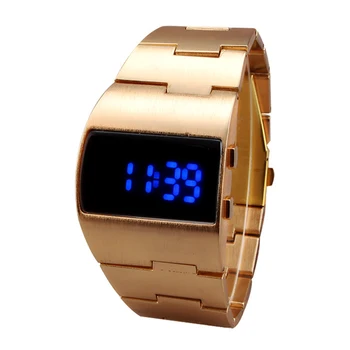 

Men Women Gift Electronic Portable Business LED Display Bracelet Fitness Cool Adjustable Outdoor Digital Watch Casual Iron Man