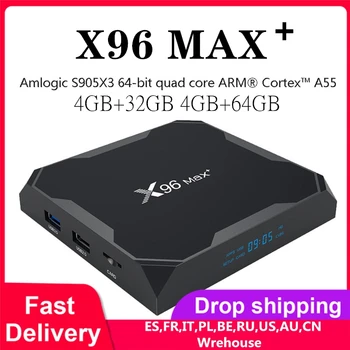 

NEWEST Android 9.0 TV Box X96 Max Plus Amlogic S905x3 8K Smart Media Player 4G 32G 64G ROM X96Max Set top Box Quad Core 5G Wifi