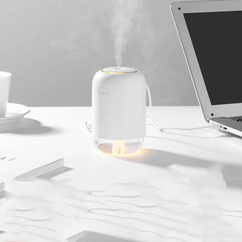 Портативный USB 300ML увлажнитель, туманообразователь, Воздухоочистители с ночной Светильник для Спальня Офис Йога для путешествий на автомобиле