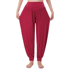 Женские штаны для сна осень весна Knickerbockers штаны для сна танцевальные спортивные Удобные однотонные повседневные модные длинные штаны из вискозы