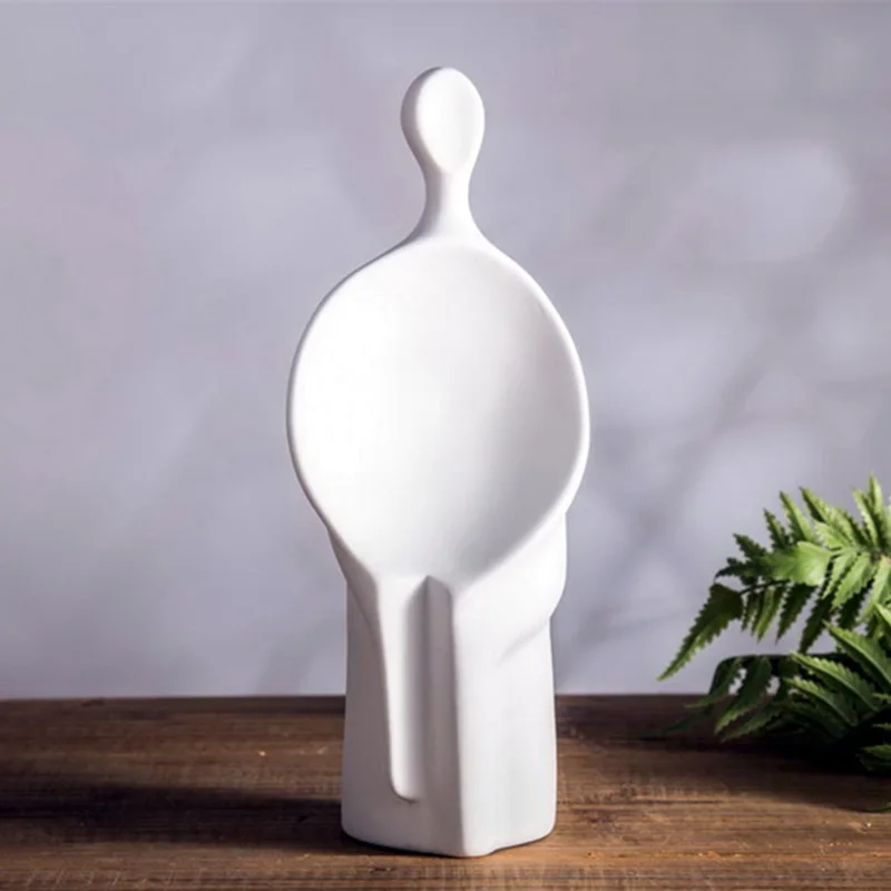  Ceramic Crafts Character Decoration Creative Abstract Home Bedroom Decoration Gift Wedding Gift Des - 4000543482478