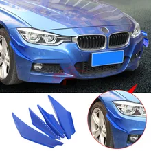 Автомобильный Универсальный ST спортивный воздушный нож ABS автомобиль модифицированный дефлектор воздушный нож передний бампер спойлер красный синий желтый