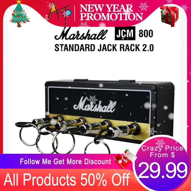 Реечный усилитель Marshall Jack II, винтажный гитарный усилитель, держатель для ключей, 2,0, Marshall JCM800, держатель для ключей Marshall