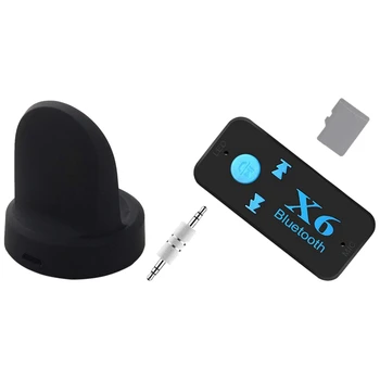 

Wireless Mini 4.1 EDR Bluetooth Aux o Receiver Adapter 3.5mm Handsfree & Charging Dock for Samsung Galaxy Watch