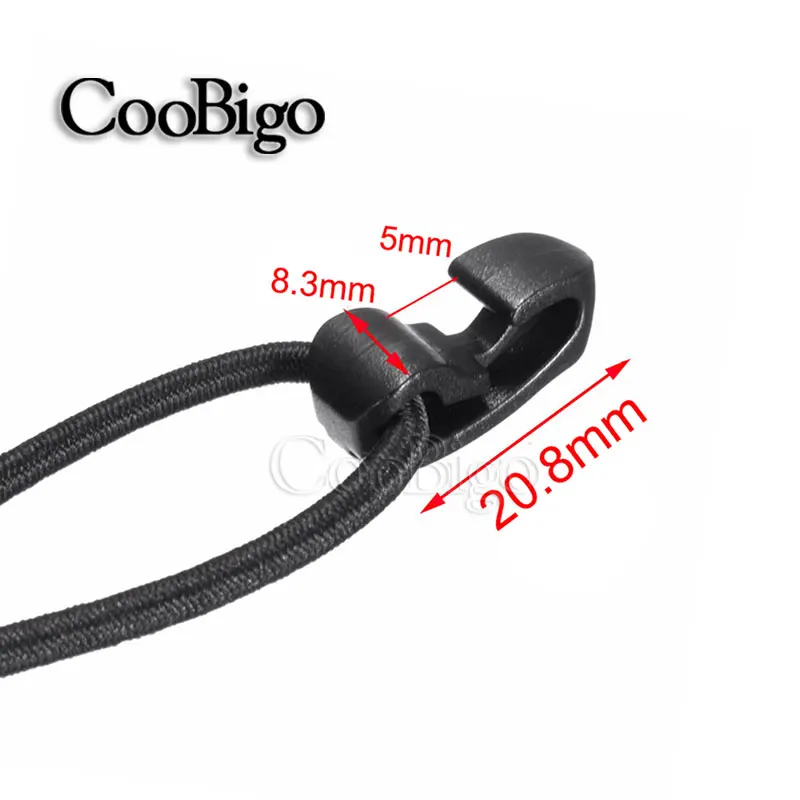Elastic Straps External Strapping Plastic Buckle Snap Hook 25pcs For Outdoor Backpack Bag