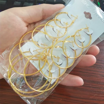 

Oversize Big Circle Earrings Set Hoop Earring Fashion Jewelry for Women Steampunk Earrings Wedding Party Accesspries Gift 2020