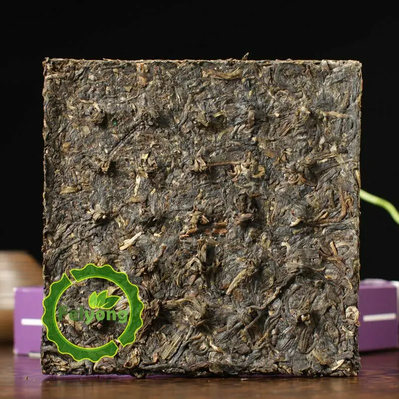 2010 чай Xia Guan Raw Pu-erh Юньнань кирпич фиолетовый Shen Pu-erh чай 125 г