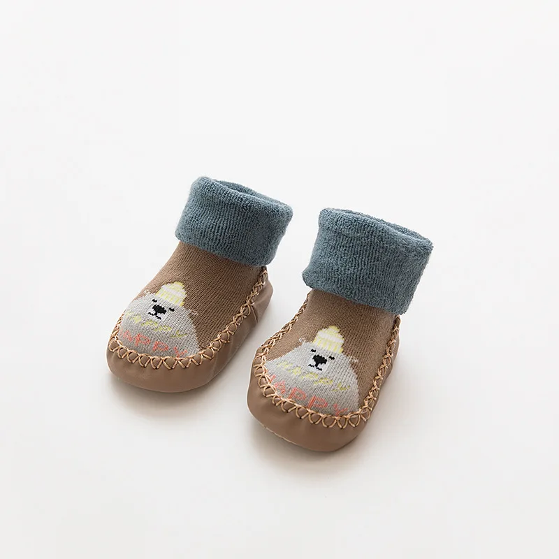 Autumn  Winter Terry Thickened Cartoon Baby Shoes Non-skid Cotton Baby Walking Shoes Infant Girl Shoes Newborn Boy Shoes