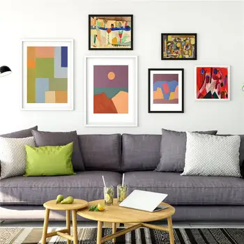 

Custom Poster Abstract Yellow And Grey#r Canvas Wall Art Picture Set Posters Home Decor Prints Abstract Prints for Room20-0923-7