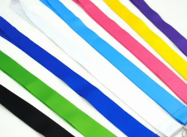 10pcs color Neck Strap Lanyards Card Holders Bank Neck Strap Card Bus ID Holders Rope Key Chain