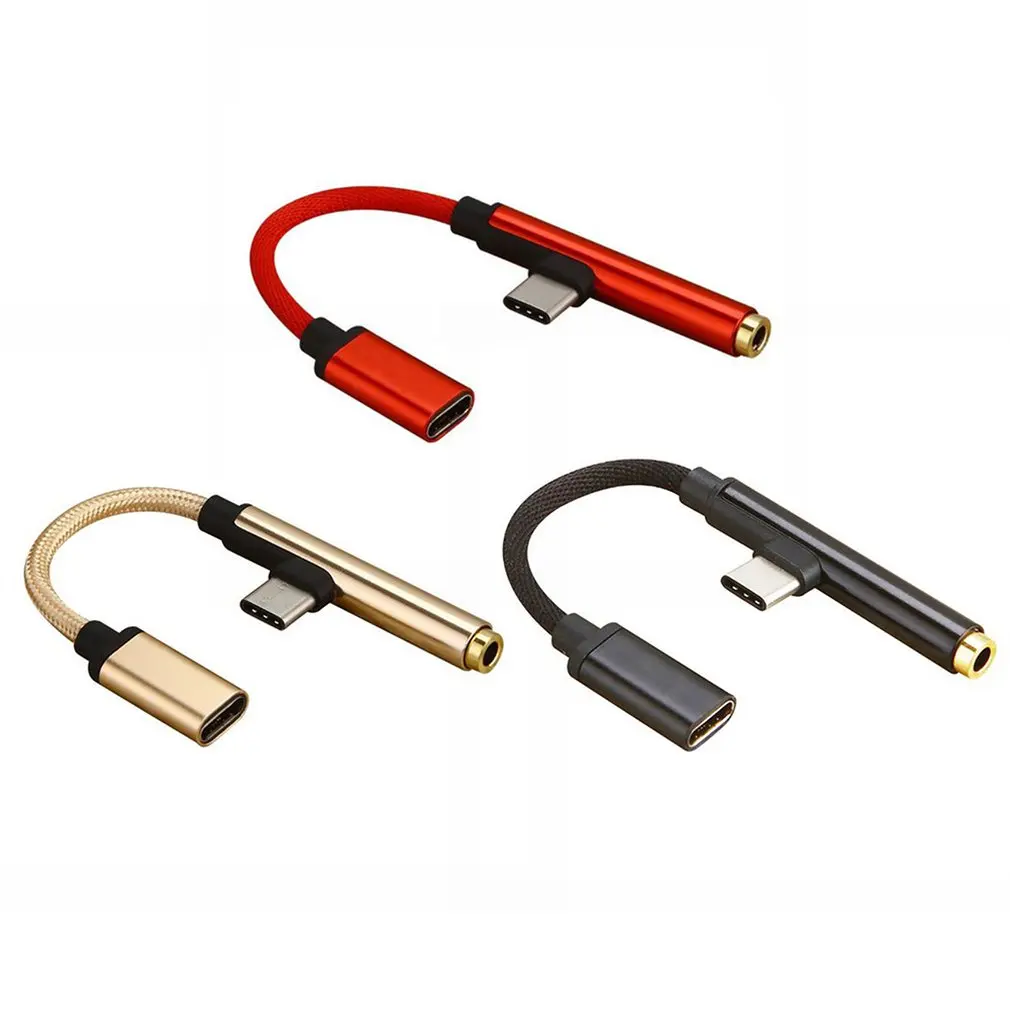 Кабель-адаптер type-C 3,5 аудио кабель для передачи данных два в одном+ Usb адаптер для зарядки мобильного телефона один для двух профессиональных