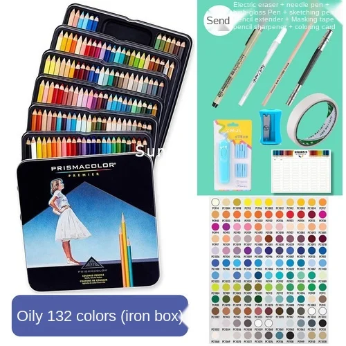 Prismacolor Premier Soft Core Colored Pencil 132 Pk