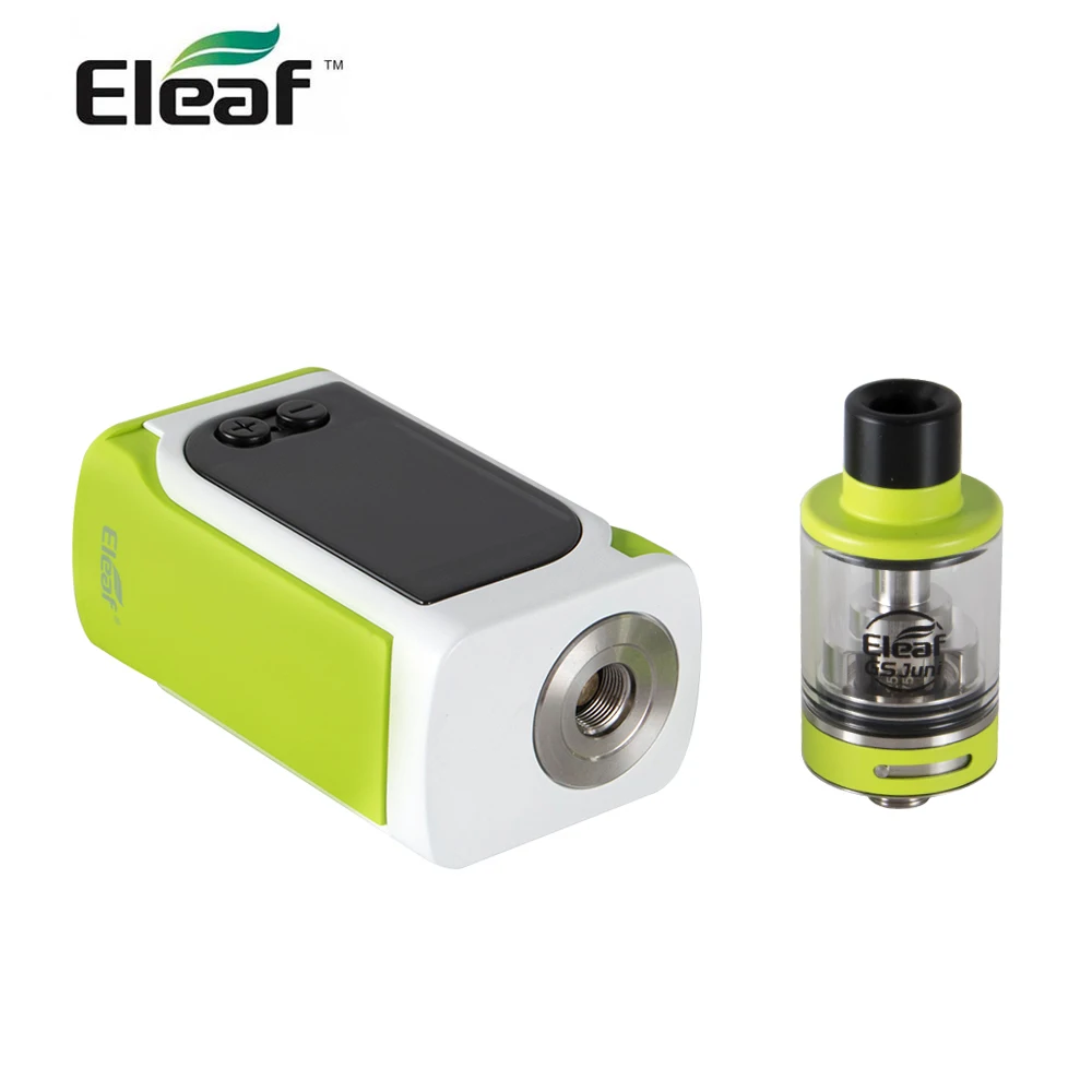 100% оригинальный выход 50 Вт Eleaf iStick Kiya Kit GS Juni с атомайзером емкостью 2 мл E liquid