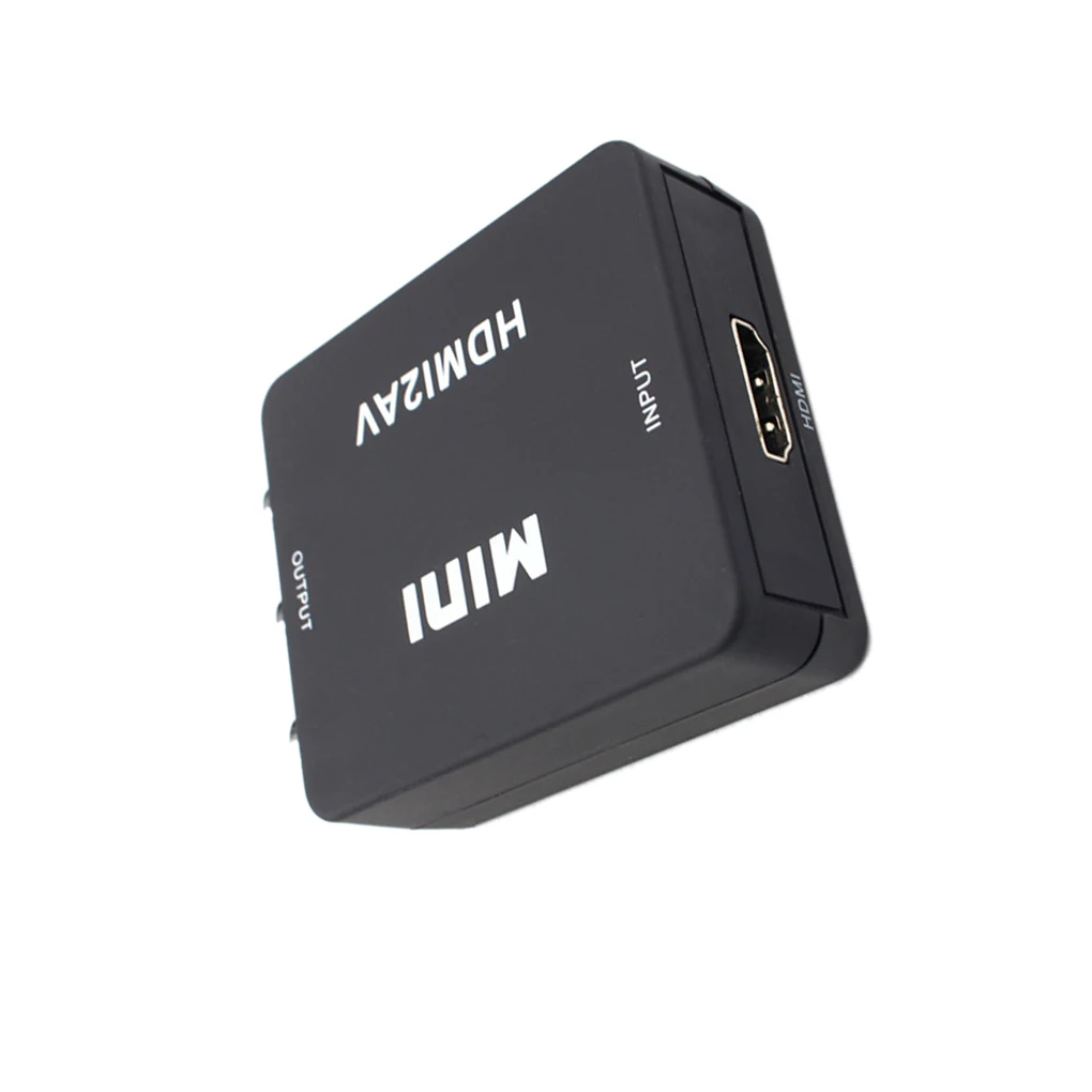 HDMI К AV Scaler адаптер HD видео композитный конвертер коробка HDMI к RCA AV/CVSB L/R видео 1080P мини HDMI2AV Поддержка NTSC PAL