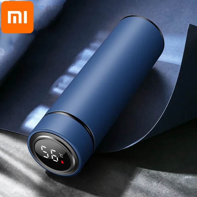 Xiaomi 500 мл Светодиодная цифровая умная изоляционная чашка бутылка для