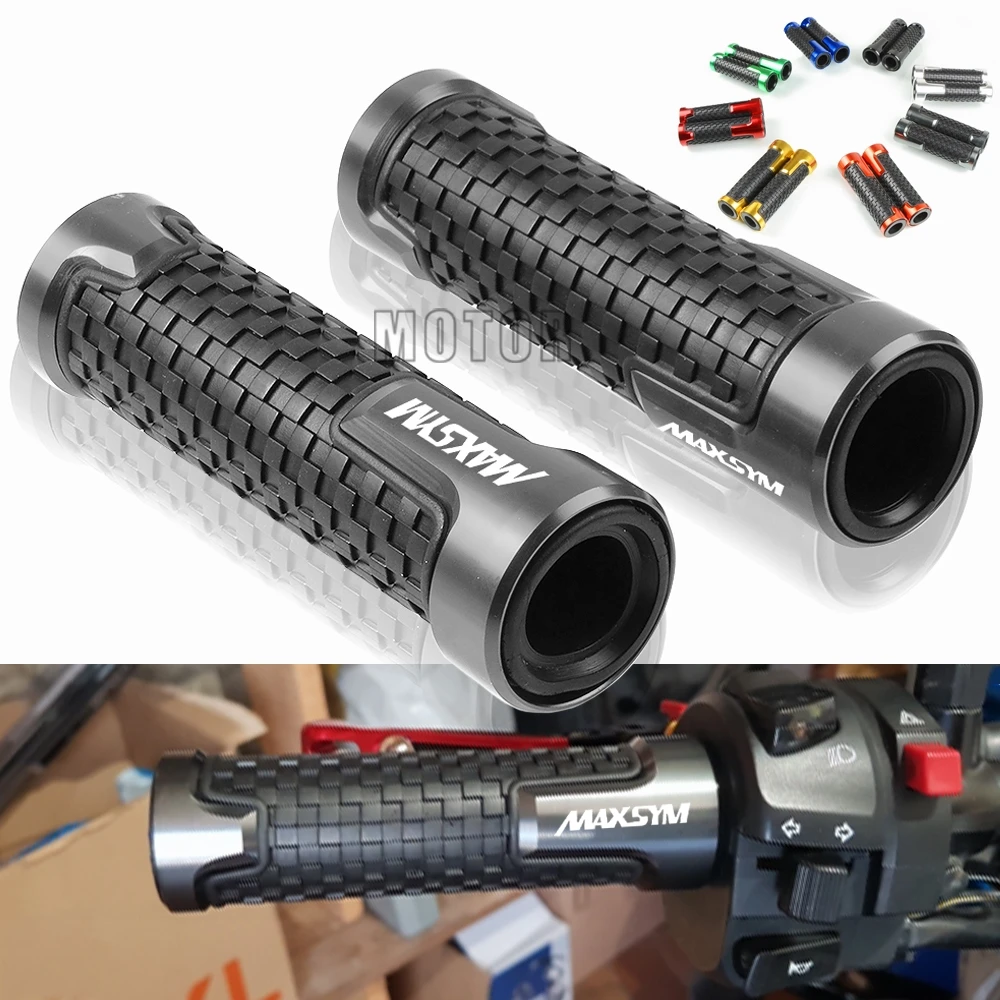 

For Sym MAXSYM 400 400i 600 600i MAX Universal 7/8"22mm Motorcycle Aluminum Rubber Anti-Slip Handle Bar Handlebar Hand Grips