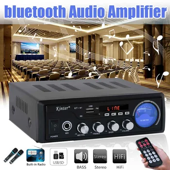 

60W Home Theater bluetooth Amplifier Car Amplificador 2CH Mini HIFI Digital bluetooth Audio Power Amplifier W/Remote Control