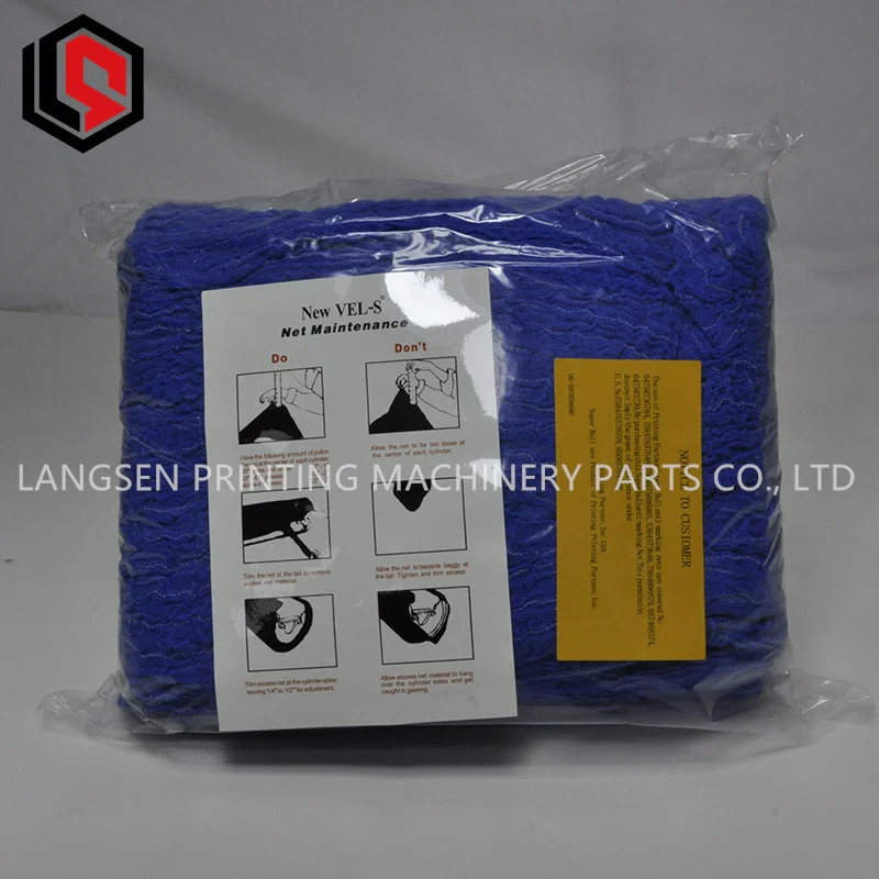 

1 Bag=6 Pieces Man Roland Machine Blue Cloth Roland Super Bull Net