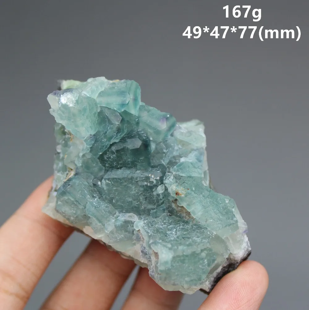 100% Natural rare blue-green fluorite cluster mineral crystal specimens Stones and crystals Healing crystal