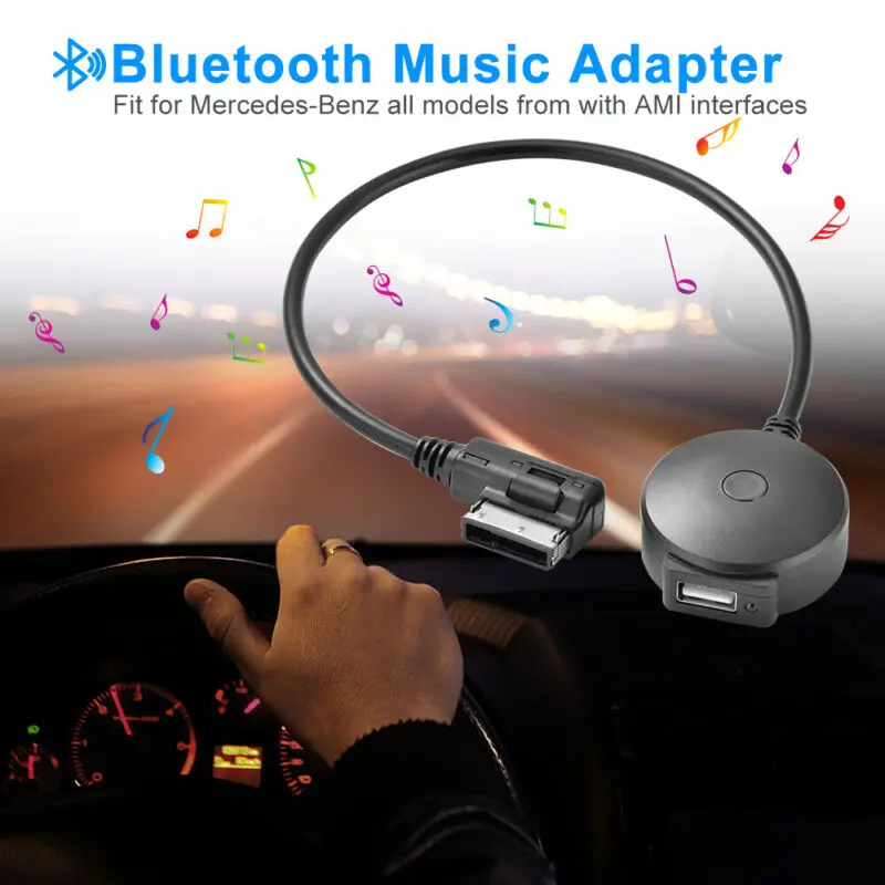 1* беспроводной Bluetooth музыкальный адаптер аудио Aux USB кабель Шнур для Mercedes-Benz