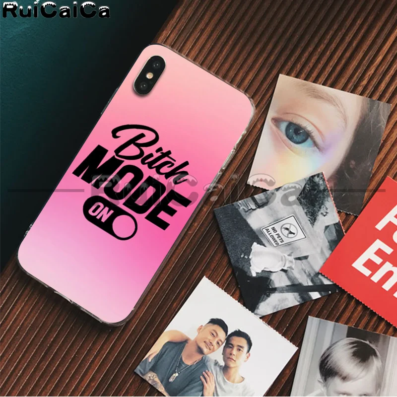 A4 RuiCaiCa я не всегда сука ТПУ мягкий чехол для телефона Apple iPhone 8 7 6 6S Plus X XS MAX 5 5S SE XR 11 11pro - Цвет: A4