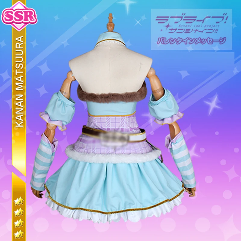 Индивидуальный размер Lovelive Sunshine Aqours Рождественский хор Kanan Matsuura Косплей Костюм Платье Лолиты униот аниме одежда наряды