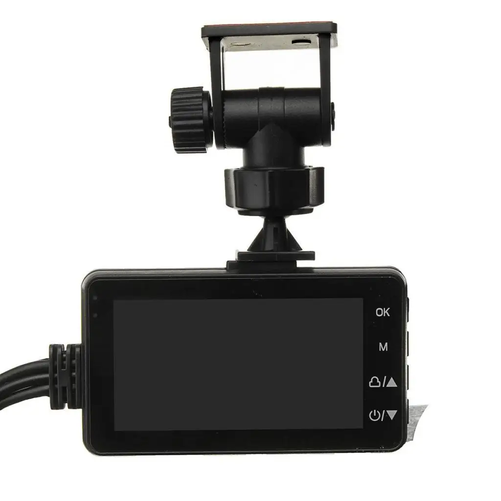 1 Set Motorcycle Camera 3 Inch LCD Hidden DVR Driving Recorder Dash Cam Waterproof Auto Recording 3.3 x 1.9 x 0.7 Inch