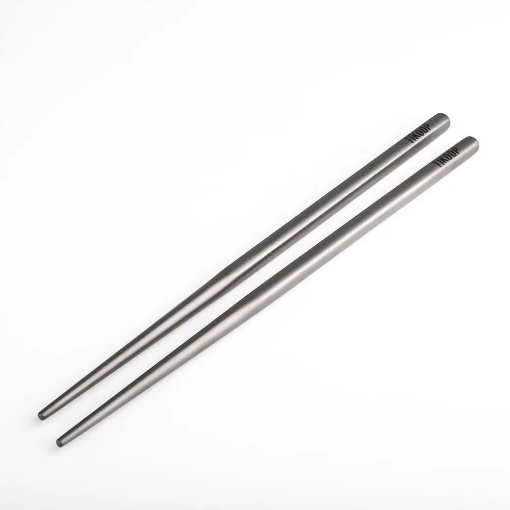 

100% Pure Titanium Chopsticks for Outdoor Gear Hiking Camping Cookset Accessories Eco Stocked LFGB Safe