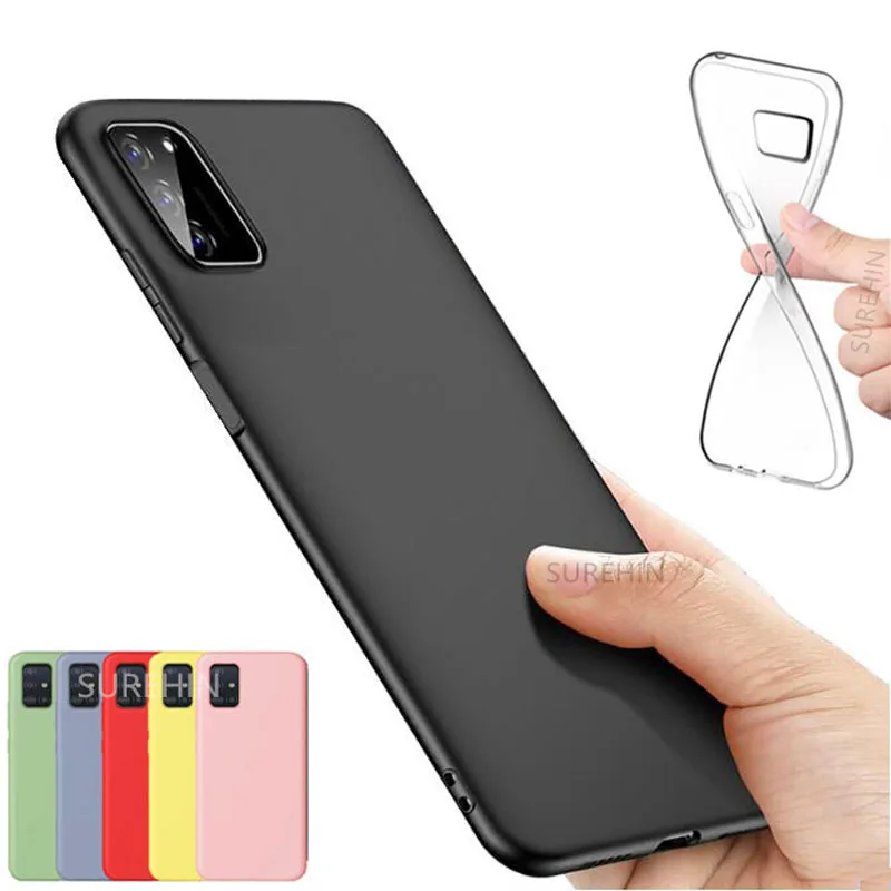 Чехол для Samsung galaxy S20 ultra чехол A51 A71 4G 5G A21 A01 прозрачный силиконовый зеленого и