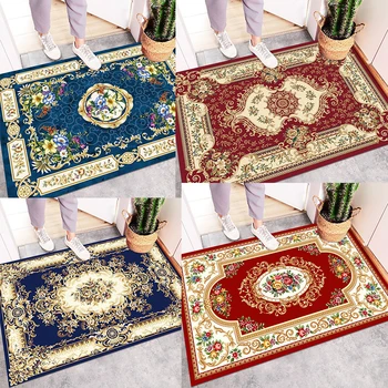 

Modern Entrance Door Floor Mat Rectangle Shape Solid Color Rugs Non-Slip Carpet Welcome Doormat For Hallway Bathroom Kitchen
