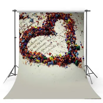 

TAIBO Vinyl Background Photography Heart-shaped Background Page Photo Studio Backdrop Photocall