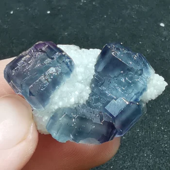 

11.9Natural crystal, blue green fluorite, crystal mineral, crystal specimen