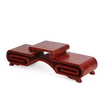 

Red wood carving base teapot crafts ornaments teapot solid wood book incense burner bracket rectangle