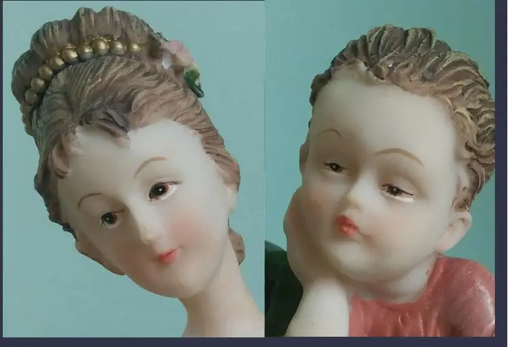 Европейские фигурки Ангела из смолы для семьи, мамы и дочки, свадебные подарки, статуэтка для дома, гостиной, стола, украшение интерьера, ремесла