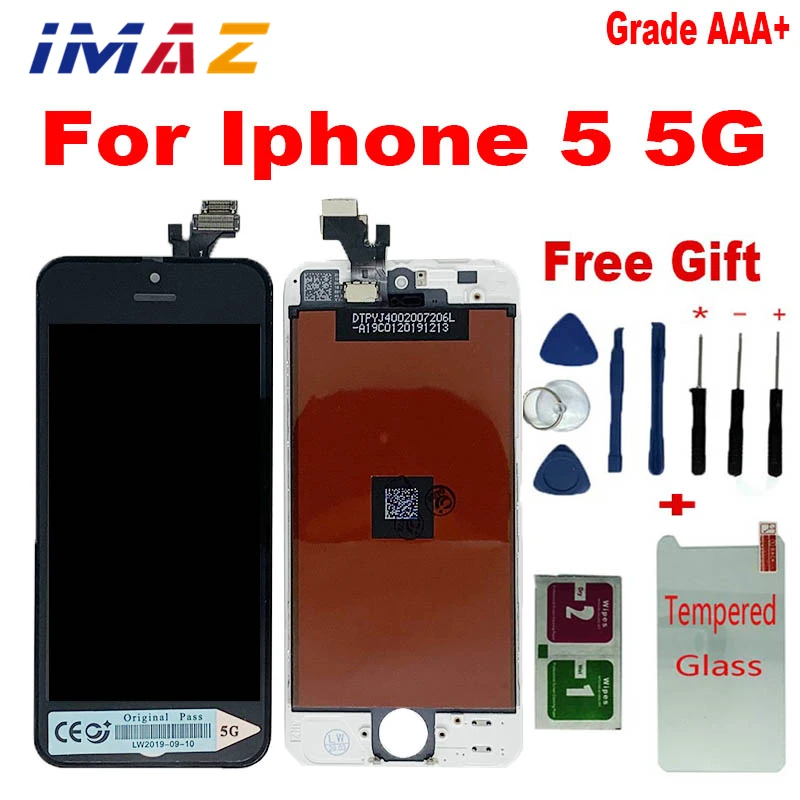 Grado Imaz Aaa + Qualità Da 4 Pollici Per Iphone 5 5G Touch Screen + Display Lcd Per Iphone 5 5G Digitizer Assembly Di Ricambio