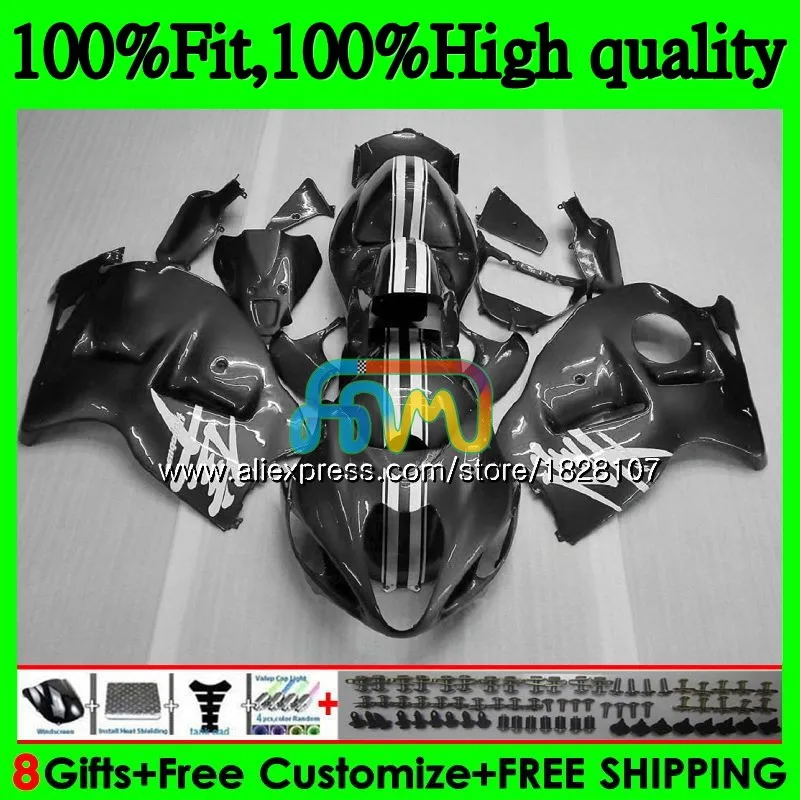 Инъекции для SUZUKI Hayabusa GSXR-1300 GSXR 1300 56BS. 294 GSXR1300 08 09 10 11 12 2008 2009 2010 2011 2012 обтекателя серебристо-серый