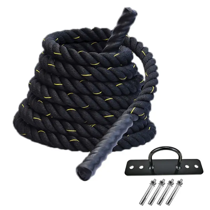 Heavy Battle Rope with Upgraded Polyester Cover,A nchor Strap Kit Included Drop Shipping