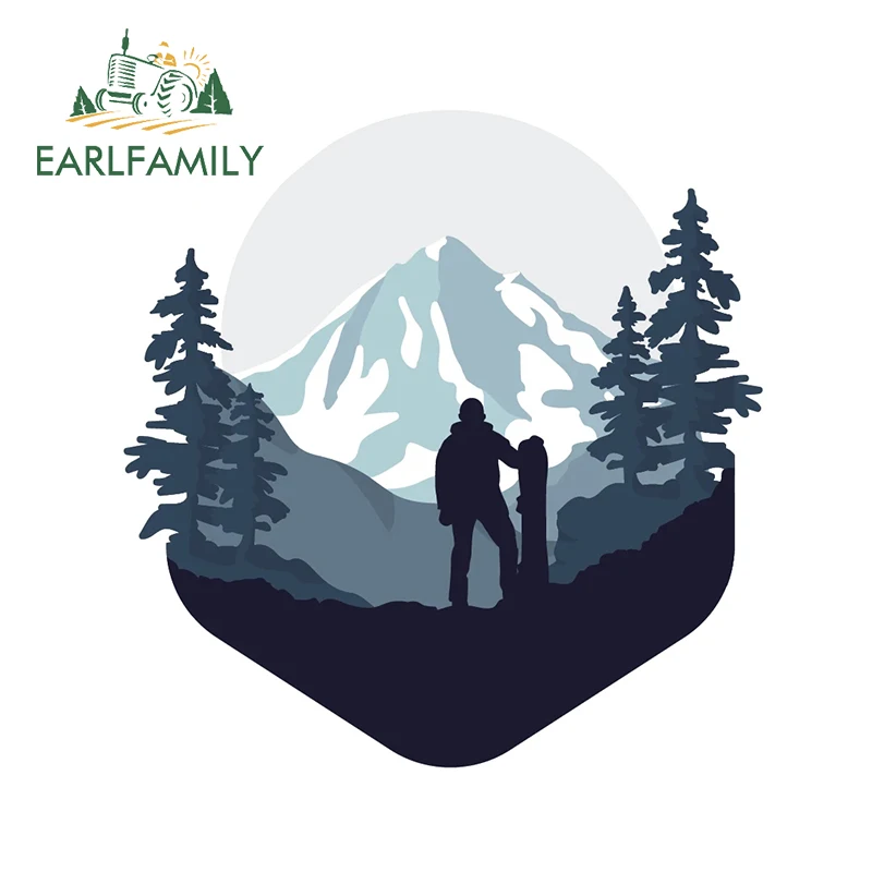 EARLFAMILY 13 см x 12 6 для сноуборда искусственная наклейка на автомобиль аниме