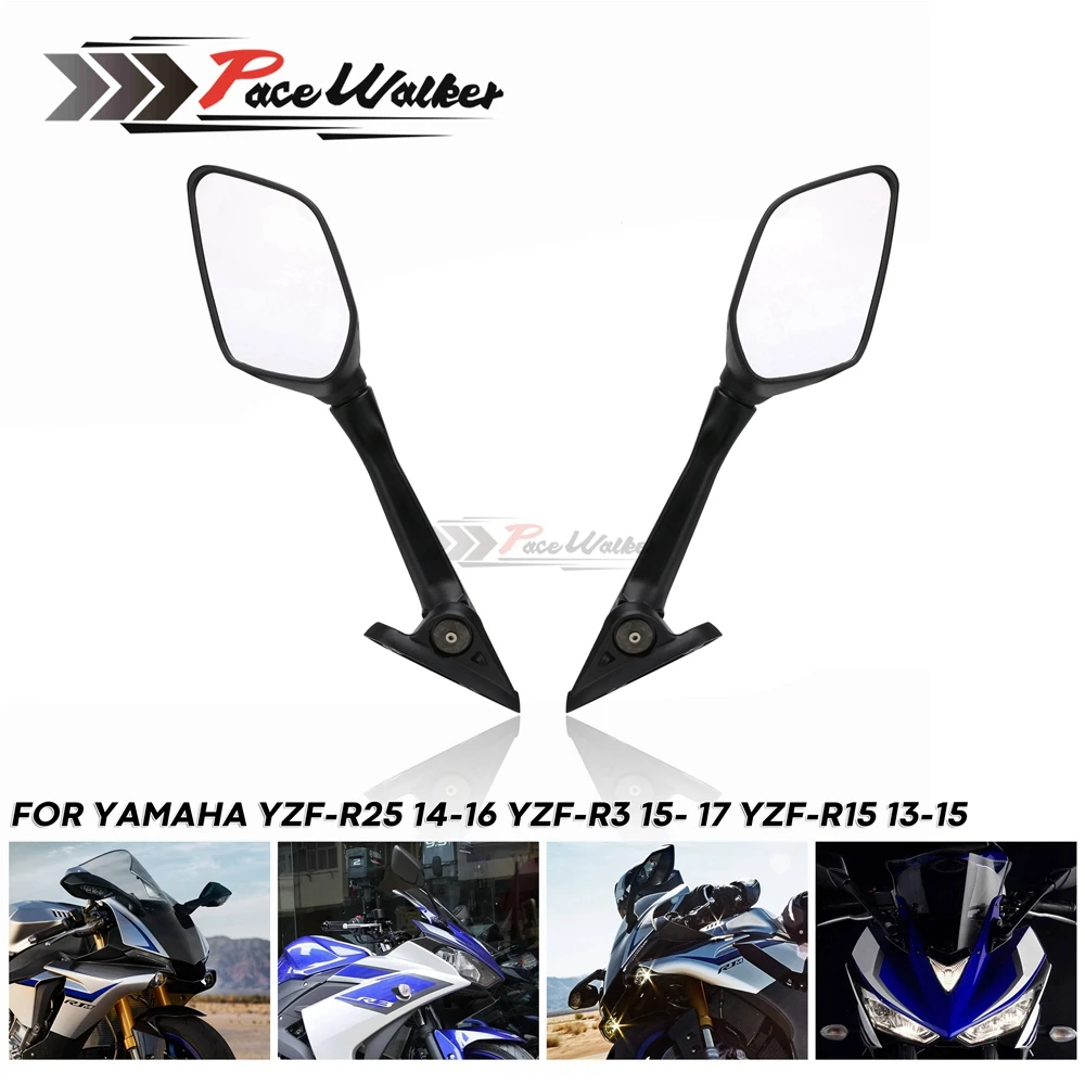 Боковые зеркала для мотоцикла, зеркала заднего вида для Yamaha YZF R3 R25 YZF-R3 YZF-R25