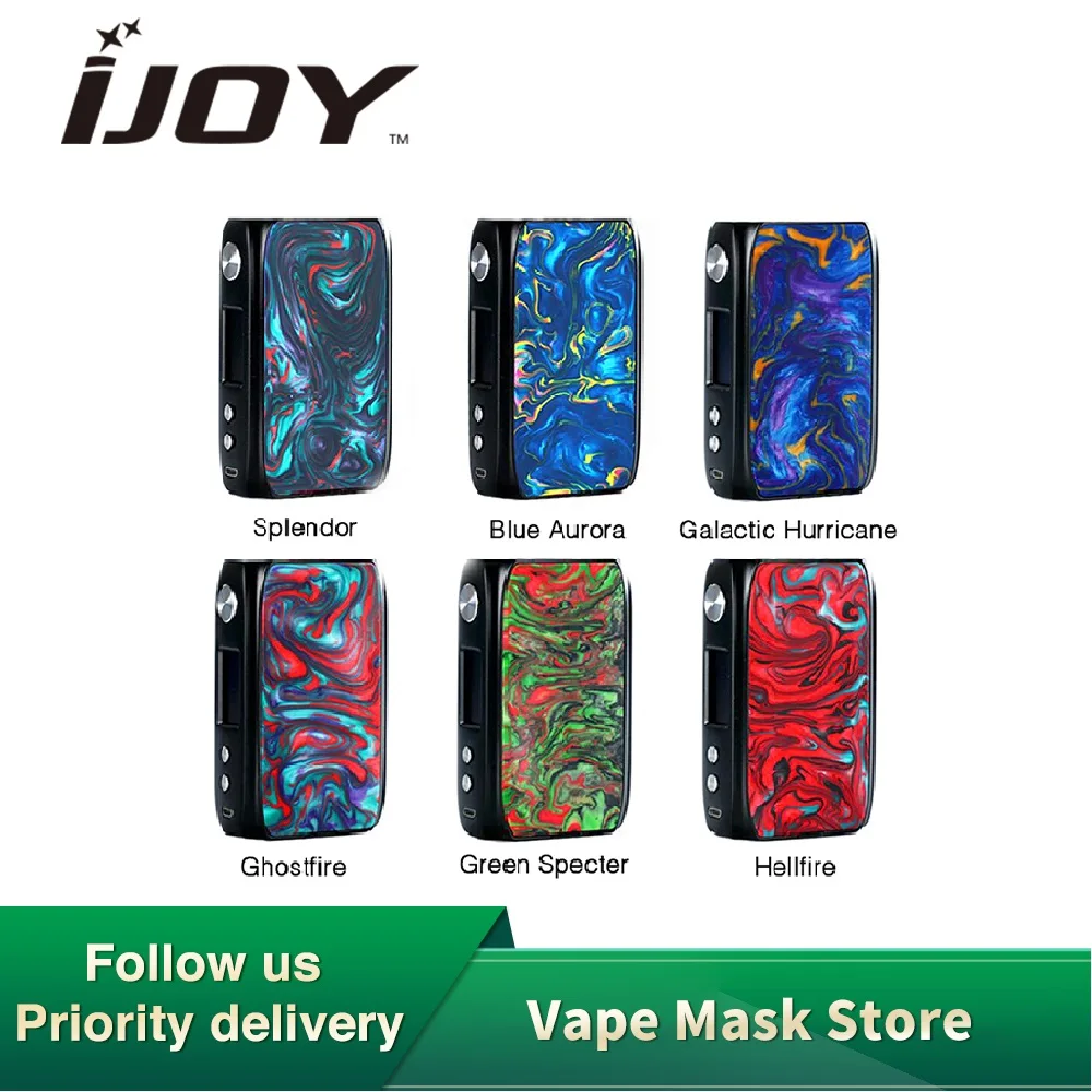 Оригинальный бокс мод IJoy Shogun Univ 180W работает от двух аккумуляторов 18650 вейп