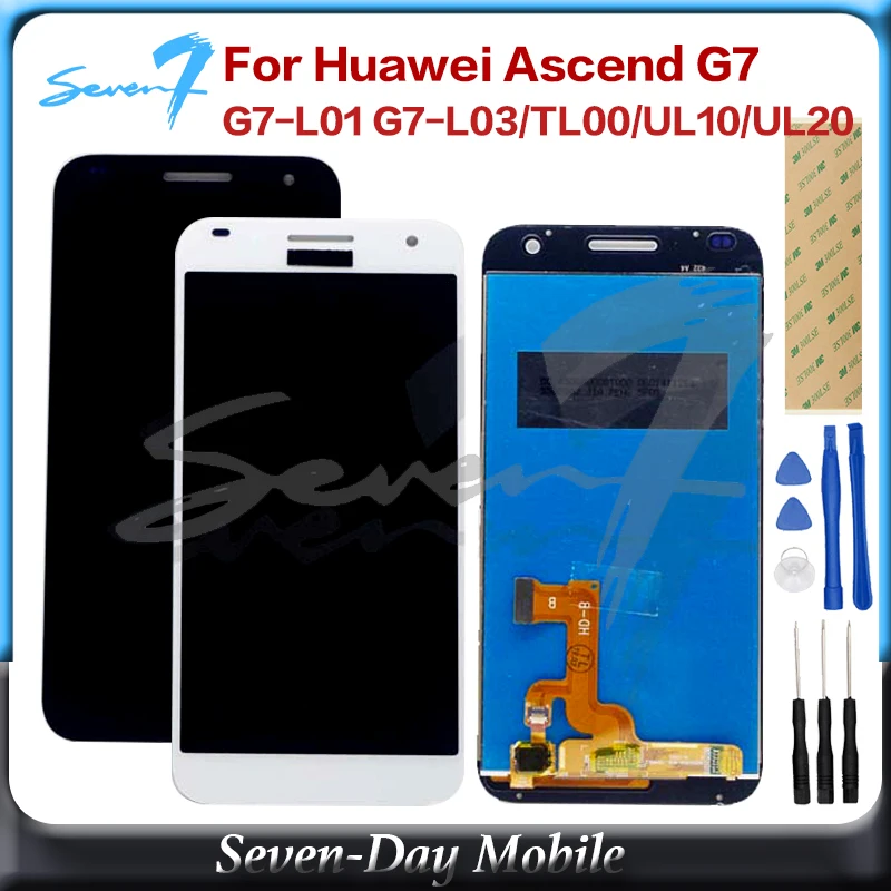 Для huawei Ascend G7 ЖК-дисплей сенсорный экран дигитайзер G7-L01 G7-L03/TL00/UL10/UL20 ЖК-дисплей в сборе