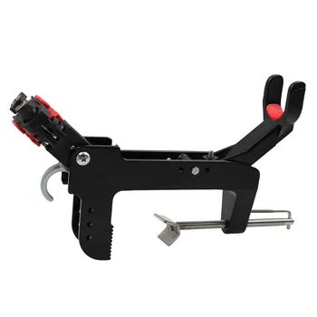 

Fishing Rod Holder Bracket 360 Degrees Rotatable Adjustable Boat Mount Stand Quick Release Durable Protect Black Tackle Tool