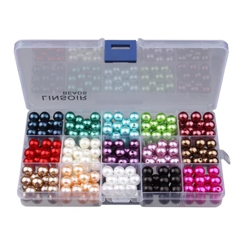 

Imitation Pearl Material Jewelry Bracelet DIY Handmade 6/8/10MM Pure Color Beadings Necklace Accessories Materials For Beginners